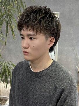 ディーバ 渋谷(D.I.E.V.A) 20代30代40代メンズスパイキーショート暗髪グレージュ