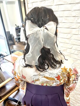 ザブックハンドサロン(The book hand salon) 袴×ヘアアレンジ