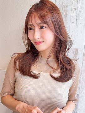 アフロート ディル(AFLOAT D'L) みきな上品フェミニンヘア30代韓国ヘア顔まわり2wayバング前髪