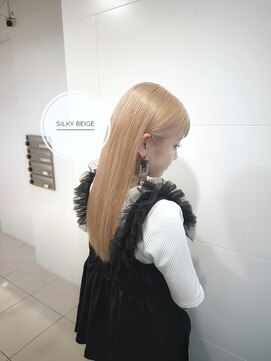 ヘアカロン 熊本下通店(Hair CALON) ハイトーン/ダブルカラー/学割U24/ベージュ/