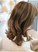 ■大人かわいい/ミルクティーアッシュ/ハイライト元町22-1
