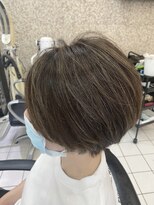 ヘアーデザインムーヴ(Hair design MOVE)&nbsp;ショートレイヤー　ハイライトスーパーナチュラル