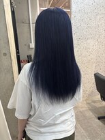 ラニヘアサロン(lani hair salon)&nbsp;ネイビーブルー/暗髪/寒色カラー/ナチュラルカラー/