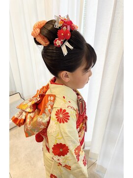 アロー(arrow) 7歳七五三！日本髪アレンジ【もえみ】