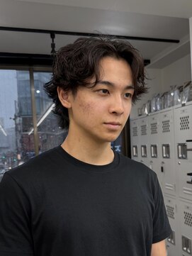 ソソ(soso) メンズ無造作ウルフ/サーフカール/横浜