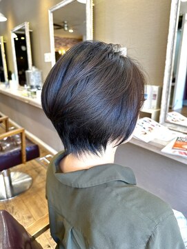 ヘアーメイクロージー 八軒店 (HAIR MAKE ROSY) 黒髪スタイルステップボーンカット小顔補正立体カット小顔カット