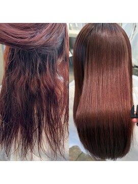 リンク(link) カラー毛でも綺麗に伸ばしていきたい