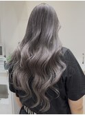 グレージュ　ロングレイヤー　髪質改善