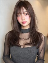 レジナヴィータ 栄(Reginavita)&nbsp;レイヤーカット アッシュブラウン 顔周りカット 髪質改善 艶髪