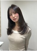 レイヤー レイヤーカット 前髪 髪質改善 顔まわり カラー