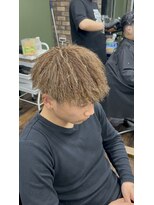 メゾンフォーメン トアロード(Maison for men TorRoad)&nbsp;茶金メッシュパイルツイスト