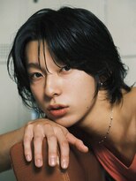 アンサー 原宿(ANSWER)&nbsp;原宿センターパートシースルーマッシュ韓国ヘアニュアンスパーマ