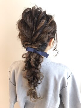 カシェ シモムラ(Cashe'e SHIMOMURA) 編み下ろしフラッフィー