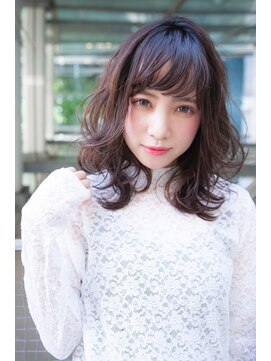 エース (ACE) ACE LA ラベンダーグレージュ×ふんわりミディ