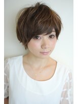 ヘアアンドメイク サファイア 浜北店(SAPPHIRE) ハイライトを使用したショートマッシュ(｀´）