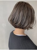 ハイライトで立体感を作るレイヤーボブ×シースルーバング*