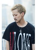 【men’s salon dot. Tokyo】ブロンドショートアップバング