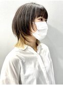 ウルフ×インナーブロンドカラー