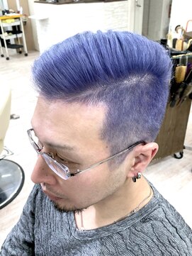 デザイナーズ ファクトリー(Designer's Factory) トリプルカアディクシーカラー ターコイズブルー ツーブロック