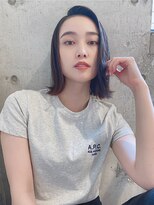 ルービック 梅田茶屋町(Rubik)&nbsp;ナチュラルボブ×黒髪ボブ大人可愛い20代30代40代