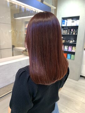 ヘアー ミッション 心斎橋店(hair Mission) 韓流女子にマゼンタカラー