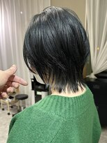 アットラップレーヴ(attrape-reve)&nbsp;【attrape-reve】赤みを消した暗髪ウルフレイヤー10代20代30代