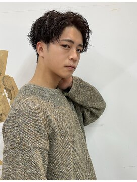 モリゲン フェローシップ レグ(MORIGEN fellowship REGU) アップバングツーブロックマッシュコンマヘア束感ショート0103