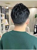 刈り上げワイルドショート☆パーマビジネスヘアアップバング