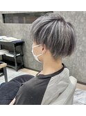 シルバーアッシュ/冬カラー/メンズマッシュ