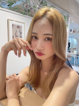 ロンドルーチェ 心斎橋(Lond luce) エアリーロングピンクブラウン【心斎橋/髪質改善】