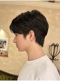 メンズマッシュショート 目黒蓮さん風 カルマパーマ 韓国風ヘア