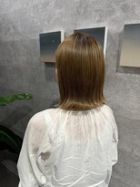 ルー(Luu)&nbsp;ベージュカラー外ハネボブ神戸/東灘/住吉/御影/岡本/摂津本山