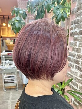 ヤード 藤沢(YARD) ラベンダーピンク×ショートレイヤー【藤沢駅/藤沢】