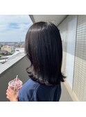 【6月】暗髪ミディアムスタイル