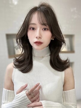 エヌアイ オモテサンドウ(ni omotesando) 憧れ韓国くびれヘア/顔まわりカットレイヤーカット艶髪黒髪