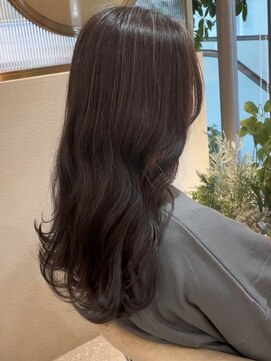 グリッター 仙台中央店(GRITTERs) ナチュラルハイライト くすみカラー グレージュ ゆる巻き