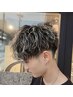 メンズカット+メンズパーマ+金メッシュ（パーマ全種可）