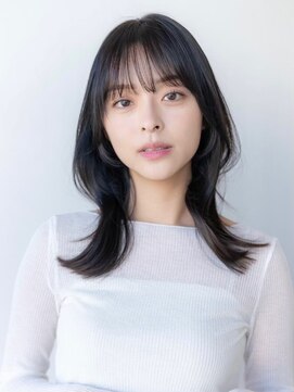 ケアリー 練馬(Carelly) デザインカラー/レイヤーカット/ウェットヘア/オリーブベージュ