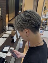 ブルーテーフ(Bleu Terre)&nbsp;盛岡10代20代センターパートの[メンズバレイヤージュ]