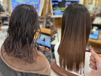 レヴ(Rev)の写真/【くせ毛・髪の広がりをプロの技術で美髪へ】本質的な縮毛矯正と髪質改善で感動的な扱いやすさを実現*