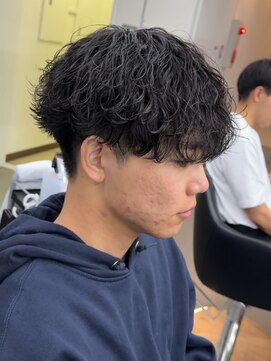 プルーブトウキョウ 渋谷(PROVE TOKYO) 爽やかビジネスツーブロック無造作ナチュラル波巻きパーマ