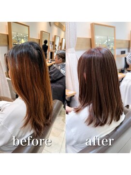 ステラバイケンジ 藤沢(STELLA by KENJE) 白髪ぼかし細めハイライト30代40代50代【藤沢　藤沢駅】