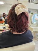 《HAIRZ》平田☆ふんわりウエーブ、レッドカラー