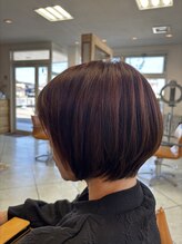 レゴヘアー(LEGO HAIR) 前下がりショートボブ×ゴールドベージュブラウン