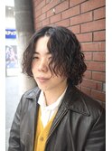 伸ばしかけでも垢抜け|無造作ミディアムスパイラルパーマ/柏