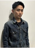 テーパーフェード×スパイキーショート