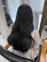 エル バイ ホーム(L by HOME)&nbsp;地毛風カラー　トーンダウンヘア　ブルーブラック　グレー