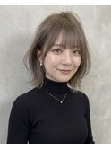大人かわいいくびれ外はねボブ♪