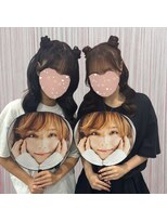 ベルグロー 北新地(BELLEGROW)&nbsp;ツインお団子ハーフアップ・ペア｜梅田・北新地ヘアセット