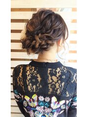 結婚式ヘアセット